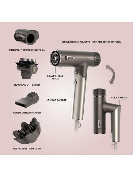 Shark SpeedStyle HD542UK Pro FLEX 4-in-1 High-Velocity Hair Dryer System, Mocha Silver - view 2, Mocha Silver