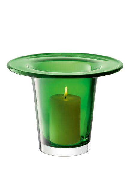 LSA International Victoria Vase/Lantern, Medium, H19cm - view 2, Fern Green