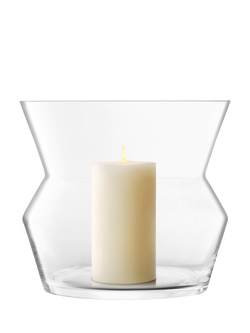LSA International Sculpt Vase/Lantern, Small, H23cm - view 2, Clear
