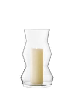 LSA International Sculpt Vase/Lantern, Large, H36cm - view 2, Clear