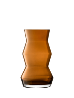 LSA International Sculpt Vase/Lantern, Large, H36cm, Cognac
