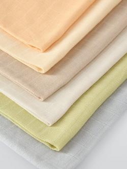 John Lewis Baby Colourblock Muslin Cloth, Pack of 6, 70 x 70cm - view 2, 