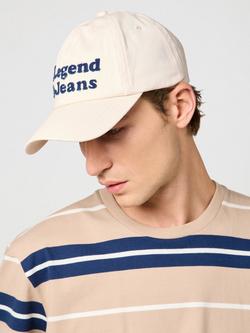 Wrangler A Legend In Jeans Baseball Cap, Cream, Cream