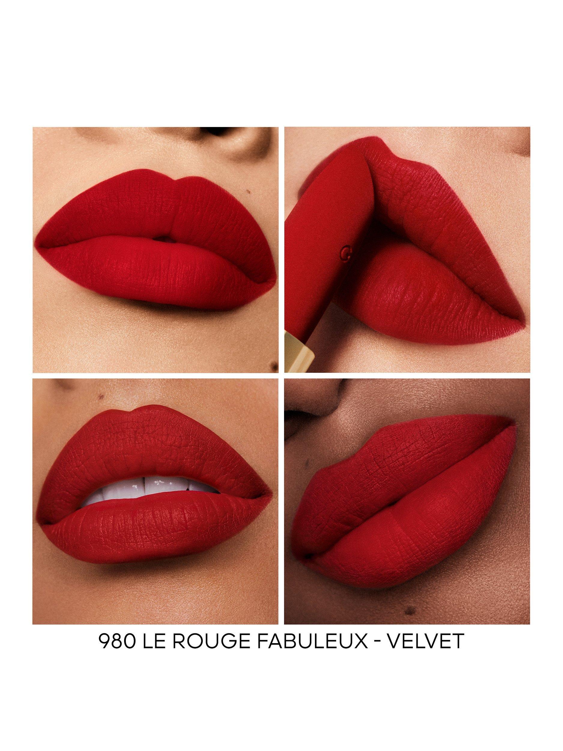 Product image 4 of 7, which shows Guerlain Rouge G Christmas Velvet Matte Refill Lipstick, 980 Le Rouge Fabuleux