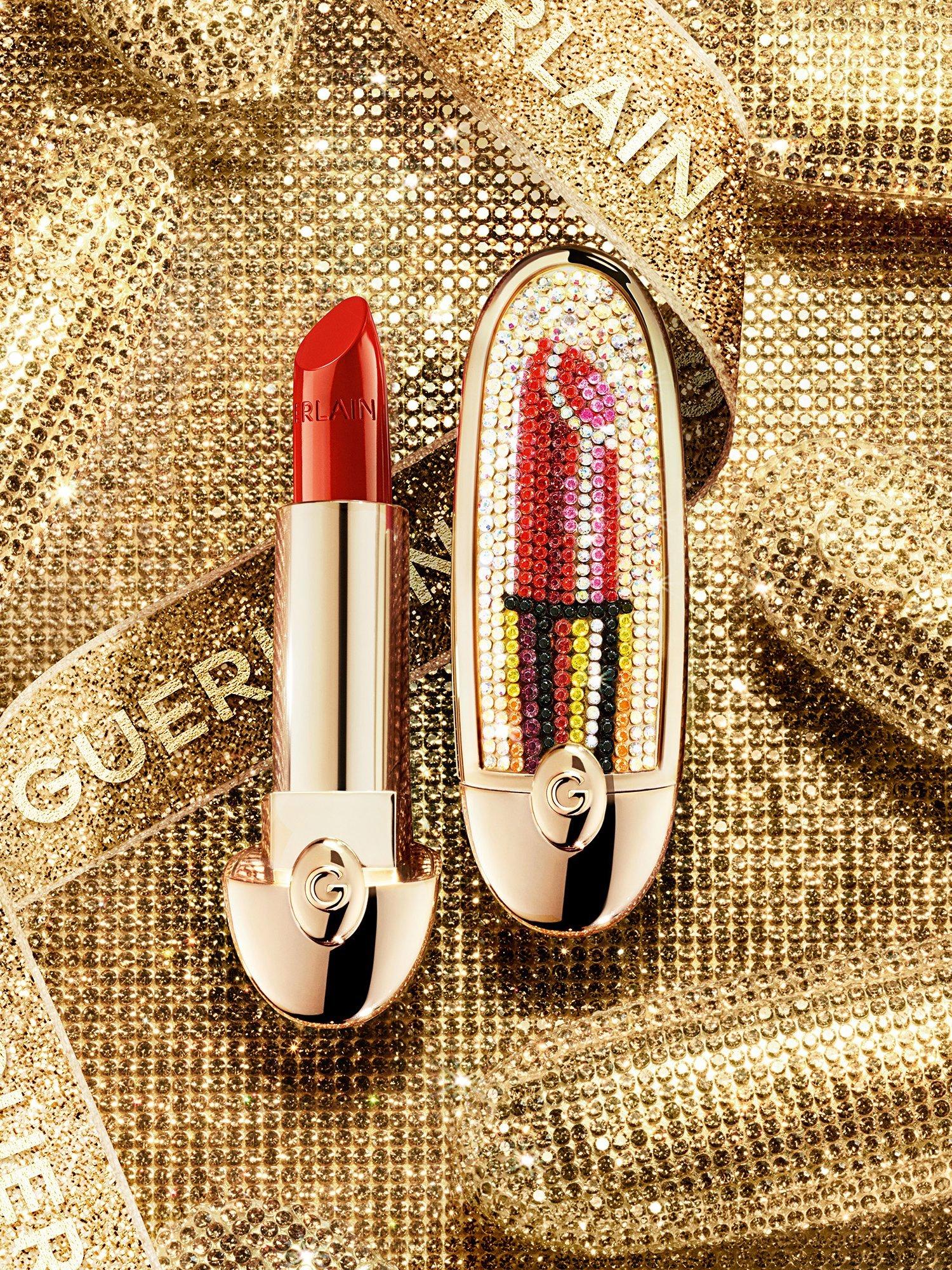 Product image 6 of 7, which shows Guerlain Rouge G Christmas Velvet Matte Refill Lipstick, 980 Le Rouge Fabuleux