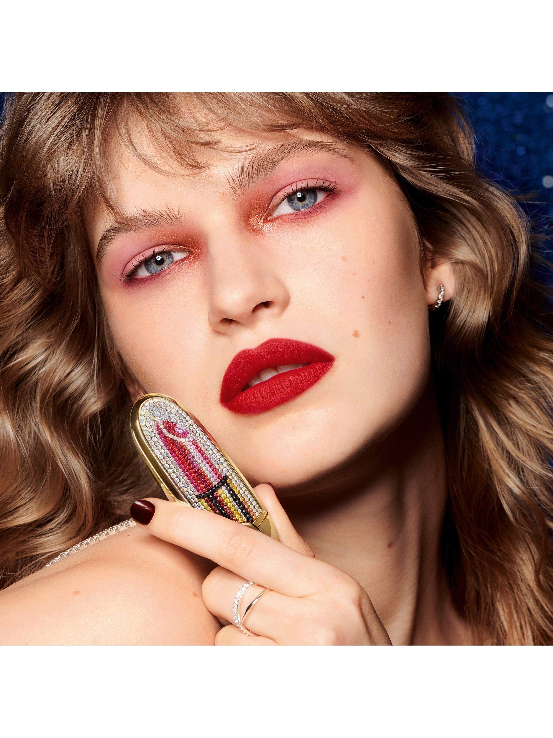 Product image 7 of 7, which shows Guerlain Rouge G Christmas Velvet Matte Refill Lipstick, 980 Le Rouge Fabuleux