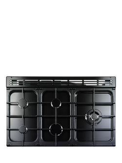 Rangemaster Nexus 100cm Dual Fuel Range Cooker with Gas Hob - view 2, Charcoal Black