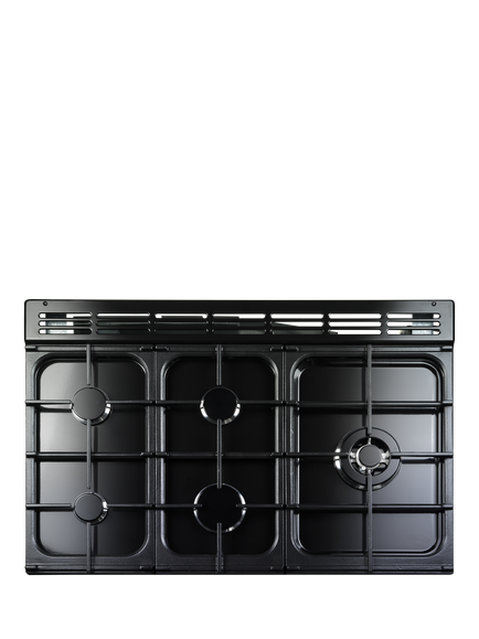 Rangemaster Nexus 100cm Dual Fuel Range Cooker with Gas Hob - view 2, Charcoal Black