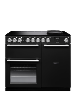 Rangemaster Nexus 100cm Electric Range Cooker with Induction Hob, Charcoal Black