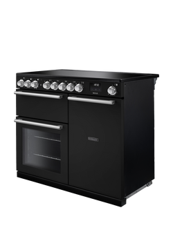 Rangemaster Nexus 100cm Electric Range Cooker with Induction Hob - view 2, Charcoal Black