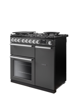 Rangemaster Nexus 90cm Dual Fuel Range Cooker with Gas Hob - view 2, Slate