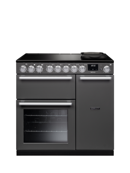 Rangemaster Nexus 90cm Electric Range Cooker with Induction Hob, Slate