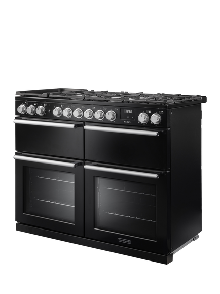 Rangemaster Nexus 110cm Dual Fuel Range Cooker with Gas Hob - view 2, Charcoal Black