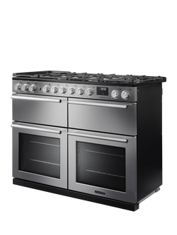 Rangemaster Nexus 110cm Dual Fuel Range Cooker with Gas Hob - view 2, Stainless Steel