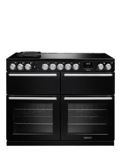Rangemaster Nexus 110cm Electric Range Cooker with Induction Hob, Charcoal Black