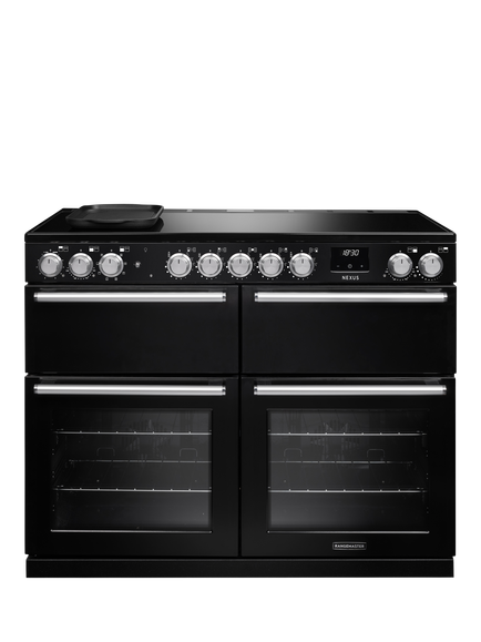Rangemaster Nexus 110cm Electric Range Cooker with Induction Hob, Charcoal Black