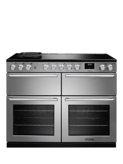 Rangemaster Nexus NEXB110EISTST/CM1 110cm Electric Range Cooker with Induction Hob, Stainless Steel, Stainless Steel