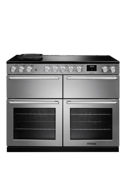 Rangemaster Nexus NEXB110EISTST/CM1 110cm Electric Range Cooker with Induction Hob, Stainless Steel, Stainless Steel