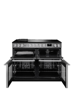 Rangemaster Nexus NEXB110EISTST/CM1 110cm Electric Range Cooker with Induction Hob, Stainless Steel - view 2, Stainless Steel