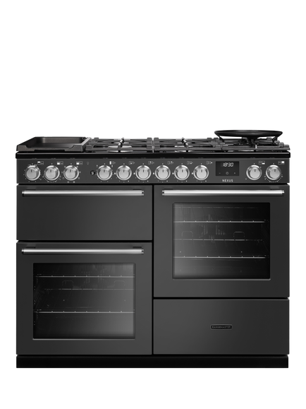 Rangemaster Nexus 110cm Dual Fuel Range Cooker with Gas Hob, Slate