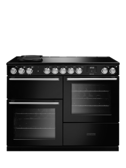 Rangemaster Nexus 110cm Electric Range Cooker with Induction Hob, Charcoal Black