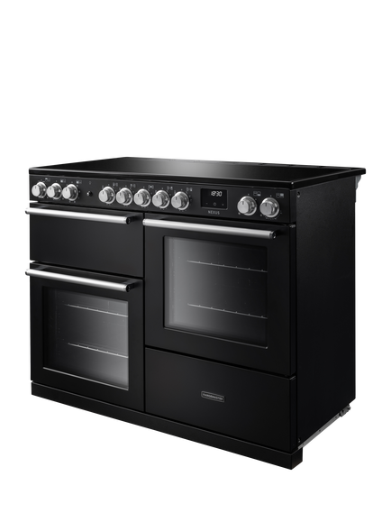Rangemaster Nexus 110cm Electric Range Cooker with Induction Hob - view 2, Charcoal Black