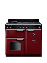 Rangemaster Classic CL100DFPBOR/CM1 Dual Fuel Range Cooker with Gas Hob