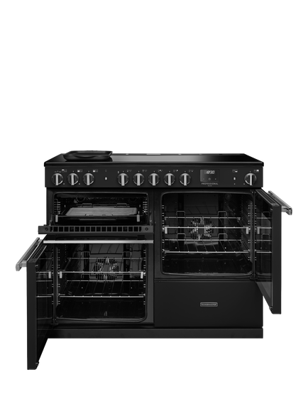 Rangemaster Professional Deluxe PRDLO110EIP 110cm Electric Range Cooker with Induction Hob - view 2, Black