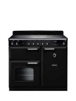 Rangemaster Classic CL100EIPBOR/CM1 Electric Range Cooker with Induction Hob, Black