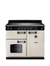 Rangemaster Classic CL100EIPBOR/CM1 Electric Range Cooker with Induction Hob, Pale Cream