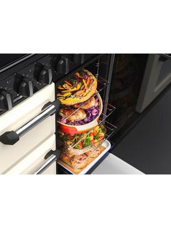 Rangemaster Classic CL90DFPMSB/CM1 90cm Dual Fuel Range Cooker with Gas Hob - view 2, Pale Cream