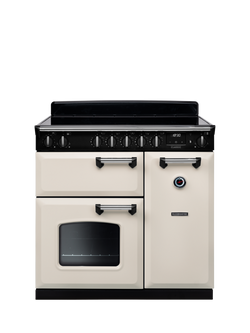 Rangemaster Classic CL90EIPMSB/CM1 90cm Electric Range Cooker with Induction Hob, Pale Cream