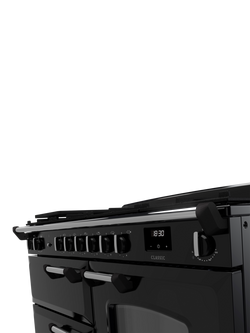Rangemaster Classic CLO110DFPMSB/CM1 110cm Dual Fuel Range Cooker with Gas Hob - view 2, Black