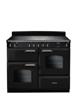 Rangemaster Classic CLO110EIPMSB/CM1 110cm Electric Range Cooker with Induction Hob, Black