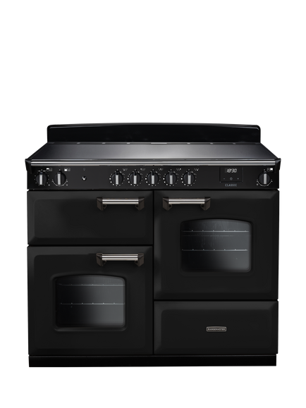 Rangemaster Classic CLO110EIPMSB/CM1 110cm Electric Range Cooker with Induction Hob, Black