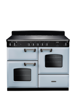 Rangemaster Classic CLO110EIPMSB/CM1 110cm Electric Range Cooker with Induction Hob, Misty Blue