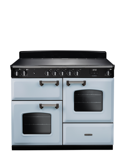Rangemaster Classic CLO110EIPMSB/CM1 110cm Electric Range Cooker with Induction Hob, Misty Blue