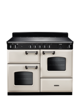 Rangemaster Classic CLO110EIPMSB/CM1 110cm Electric Range Cooker with Induction Hob, Pale Cream