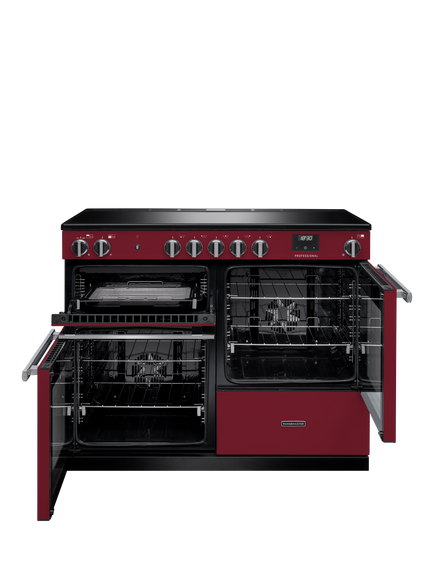 Rangemaster Professional + PRO110EIP 110cm Electric Range Cooker with Induction Hob - view 2, Bordeaux