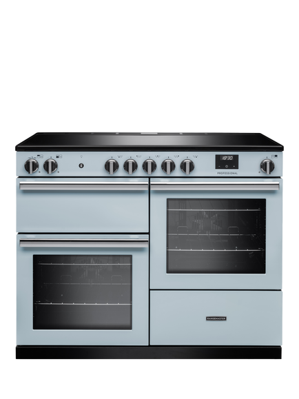 Rangemaster Professional + PRO110EIP 110cm Electric Range Cooker with Induction Hob, Misty Blue