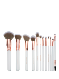 Spectrum Marbleous 12-Piece Makeup Brush Gift Set - view 2, White Marble