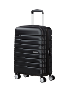 American Tourister Flashline 8-Wheel 55cm Cabin Case, Shadow Black