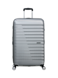 American Tourister Flashline 8-Wheel 78cm Expandable Large Suitcase, Sky Silver