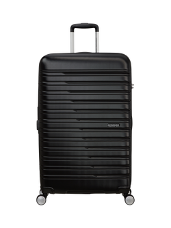 American Tourister Flashline 8-Wheel 78cm Expandable Large Suitcase - view 2, Shadow Black
