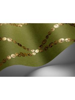 Cole & Son Cammei Wallpaper - view 2, Antique Gold Olive 123/4016