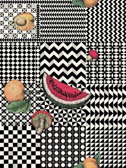 Cole & Son Frutta e Geometrico Wallpaper, Original 123/6027