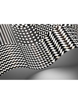 Cole & Son Geometrico Wallpaper - view 2, Black & White 123/7032