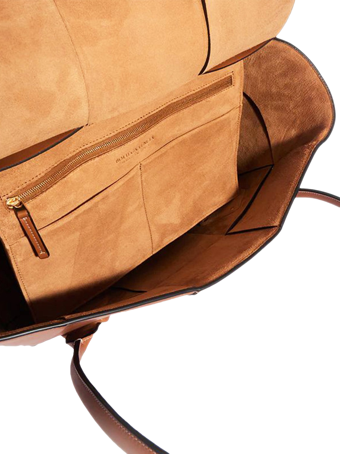 Product image 4 of 4, which shows Pre-loved Bottega Veneta Leather Large Arco Intrecciato Tote Bag, Brown