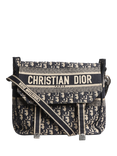 Pre-loved Christian Dior 2019 Oblique Diorcamp Messenger Bag, Blue/Multi