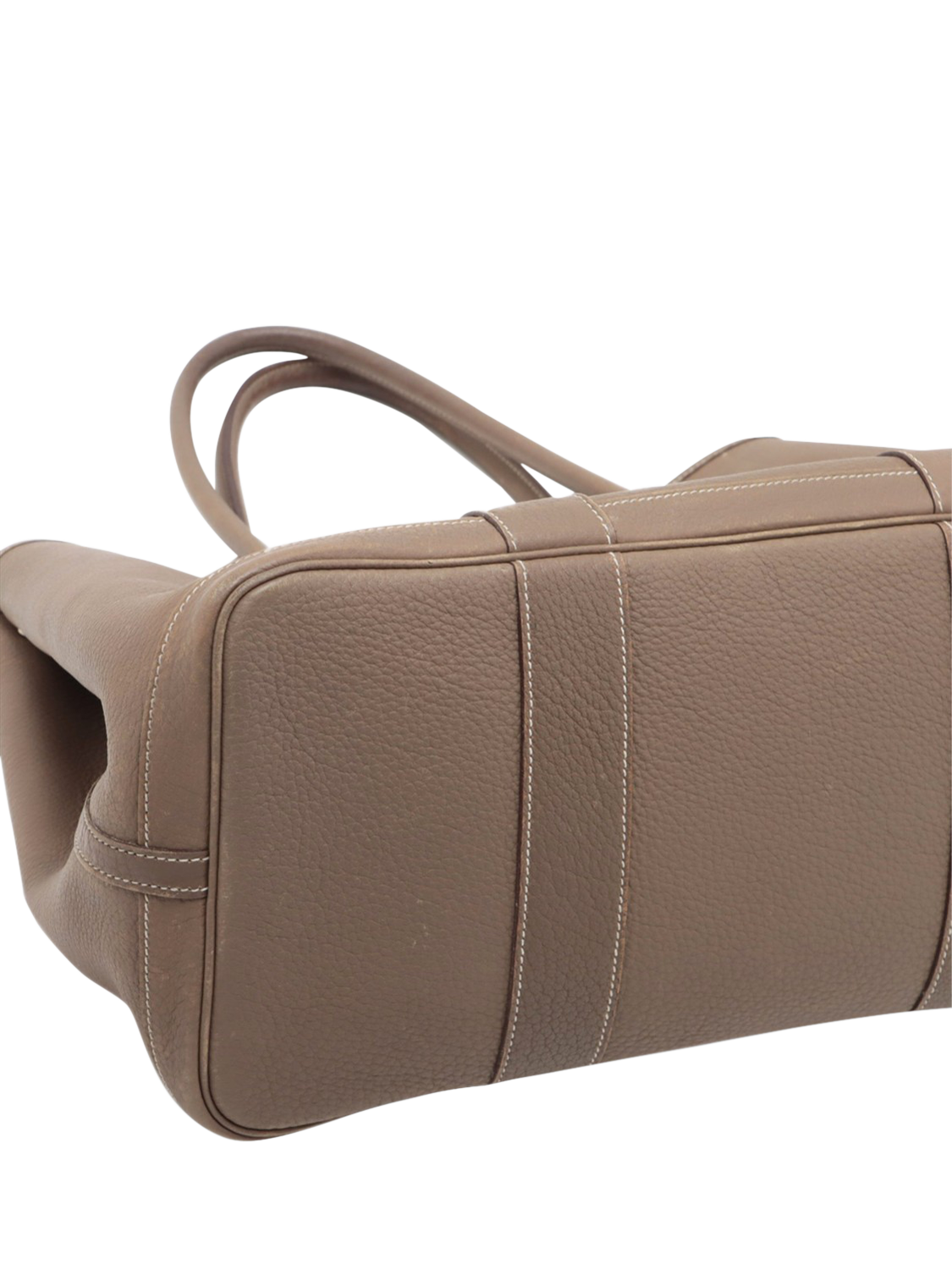Product image 4 of 10, which shows Pre-loved Hermès 2008 Garden Party 36 PM Negonda Leather Etoupe Bag, Brown